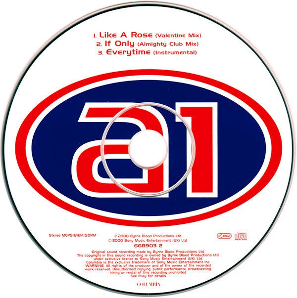 A1 : Like A Rose (CD, Single, CD1)