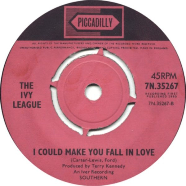 The Ivy League : Our Love Is Slipping Away (7", Single, Pus)