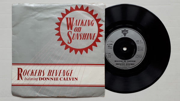 Rockers Revenge Featuring Donnie Calvin : Walking On Sunshine (7", Sil)