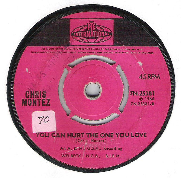 Chris Montez : There Will Never Be Another You (7", Single)