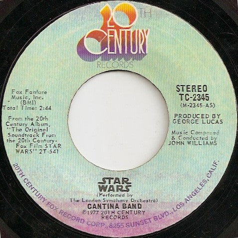 The London Symphony Orchestra* : Star Wars (Main Title) (7", Single, Styrene, Pit)