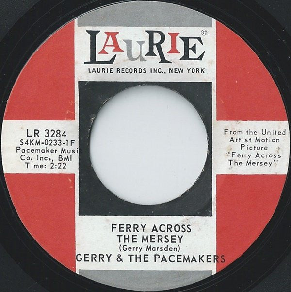 Gerry & The Pacemakers : Ferry Across The Mersey (7", Single, RP, Phi)