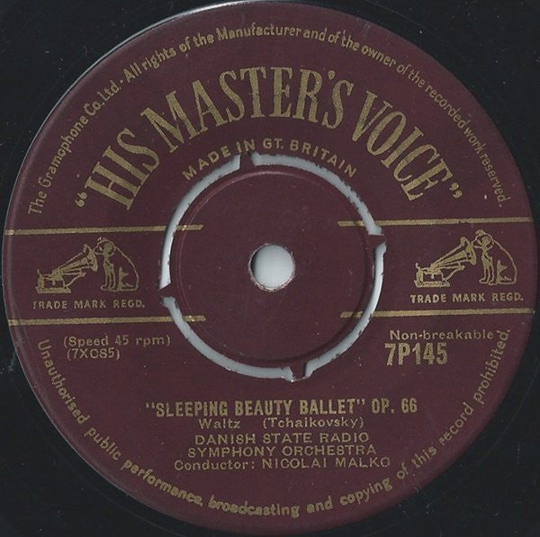Statsradiofoniens Symfoniorkester : "Sleeping Beauty" Op. 66 (7")