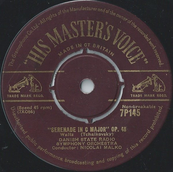 Statsradiofoniens Symfoniorkester : "Sleeping Beauty" Op. 66 (7")