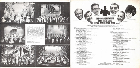 The George Mitchell Minstrels : ... Sing The Irving Berlin Song Book from The Black & White Minstrel Show (LP, Album, Gat)