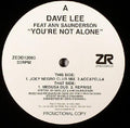 Dave Lee Feat Ann Saunderson : You're Not Alone (12", Promo)