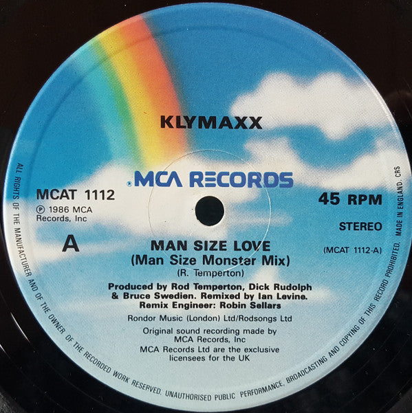 Klymaxx : Man Size Love (12")