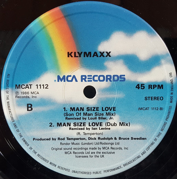 Klymaxx : Man Size Love (12")