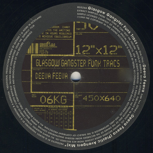 Glasgow Gangster Funk : Deeva Feeva (12")