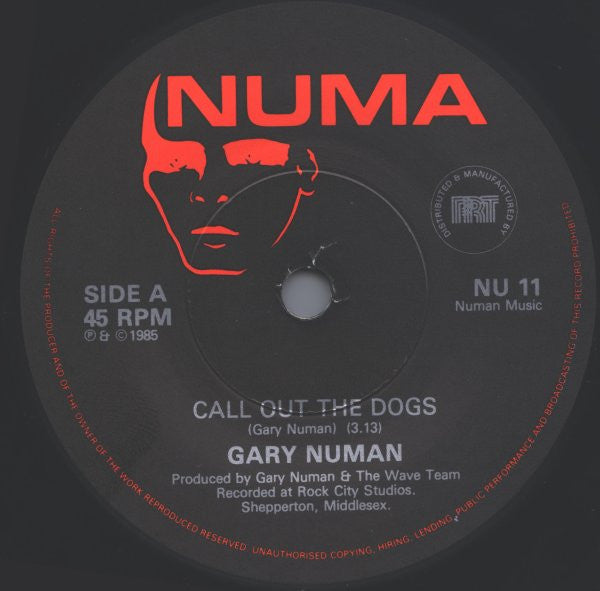 Gary Numan : Call Out The Dogs (7", Single)