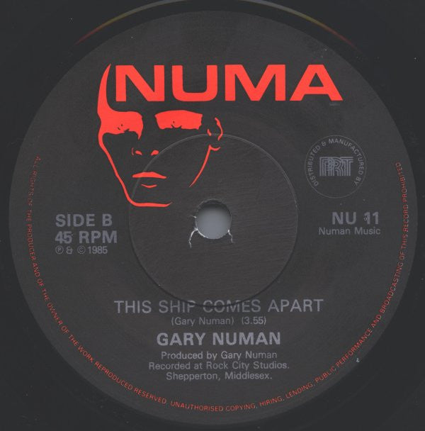 Gary Numan : Call Out The Dogs (7", Single)