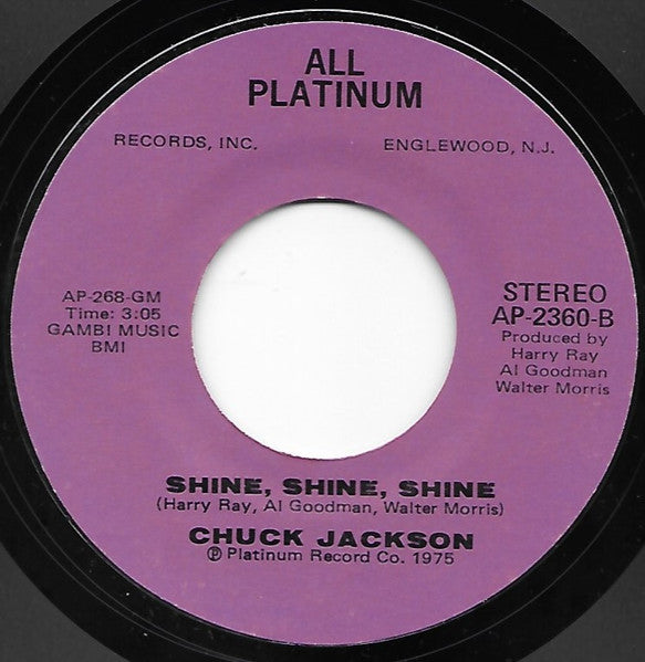 Chuck Jackson : I'm Needing You, Wanting You / Shine, Shine, Shine (7", Single, Lil)