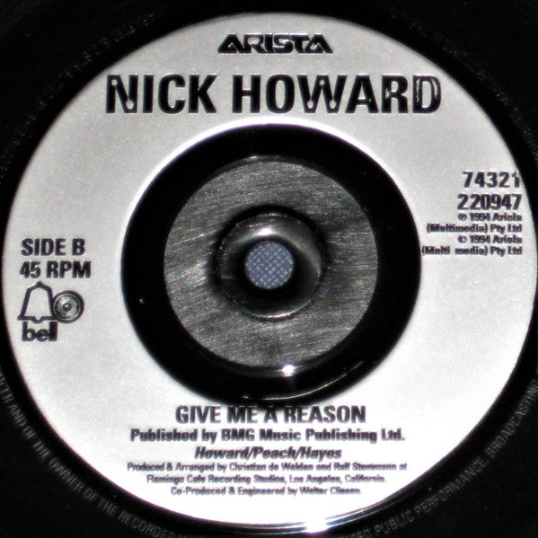 Nick Howard (2) : Everybody Needs Somebody (7", Single)