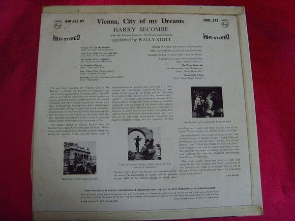 Harry Secombe : Vienna, City Of My Dreams (LP, Album)