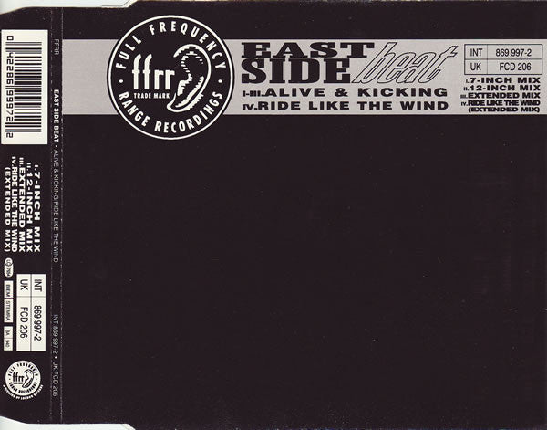 East Side Beat : Alive & Kicking / Ride Like The Wind (CD, Single)
