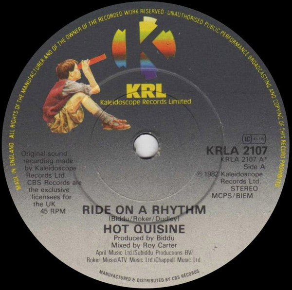 Hot Cuisine : Ride On A Rhythm (12")