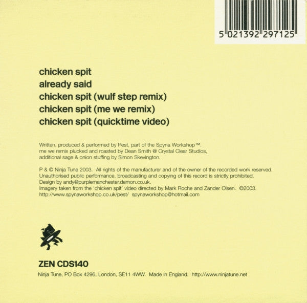 Pest : Chicken Spit (CD, Single, Enh)
