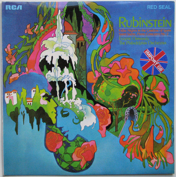 Manuel De Falla, Camille Saint-Saëns - Arthur Rubinstein, Eugene Ormandy, The Philadelphia Orchestra : Nights In The Gardens Of Spain / Piano Concerto No. 2 (LP)