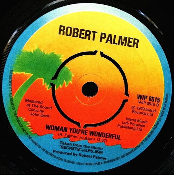 Robert Palmer : Jealous (7", Single, "A")