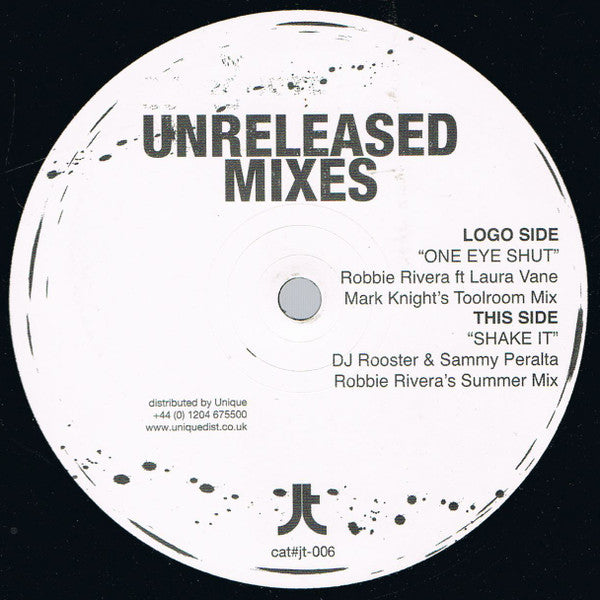 Robbie Rivera / DJ Rooster & Sammy Peralta : Unreleased Mixes (12")