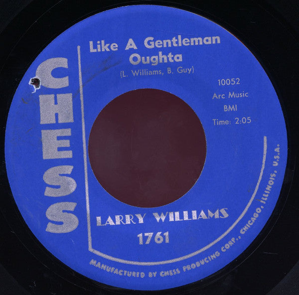Larry Williams (3) : I Wanna Know / Like A Gentleman Oughta (7", Single)