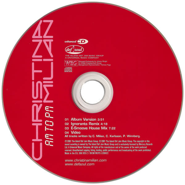 Christina Milian : AM To PM (CD, Single, Enh)