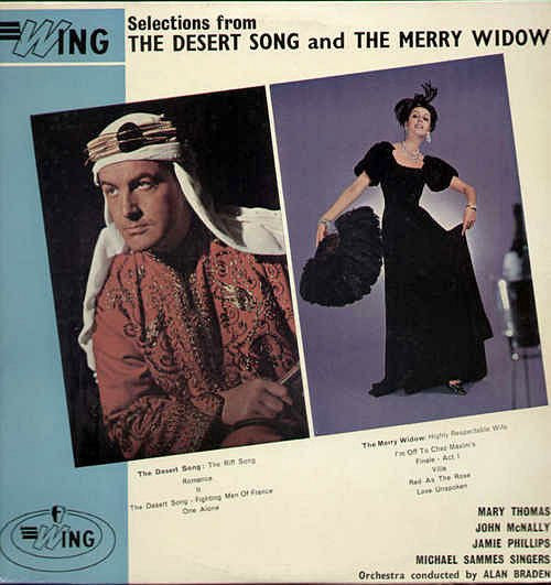 Mary Thomas, James Phillips (6), John McNally (2) , And Mike Sammes Singers : Desert Song / The Merry Widow (LP)
