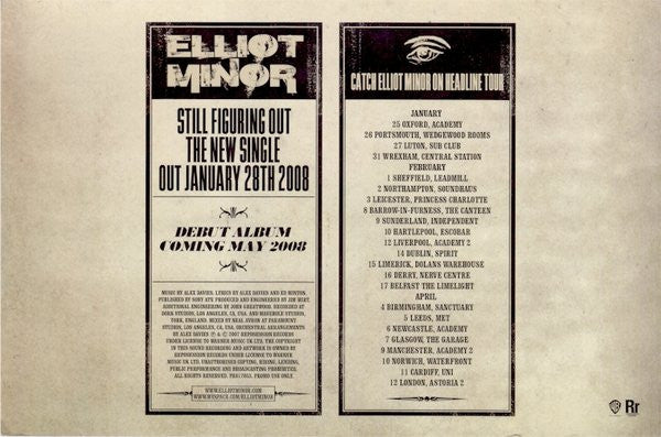 Elliot Minor : Still Figuring Out (CD, Single, Promo)