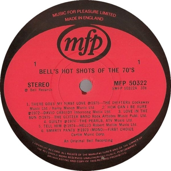 Various : Bell's Hot Shots Of The 70's (LP, Comp)