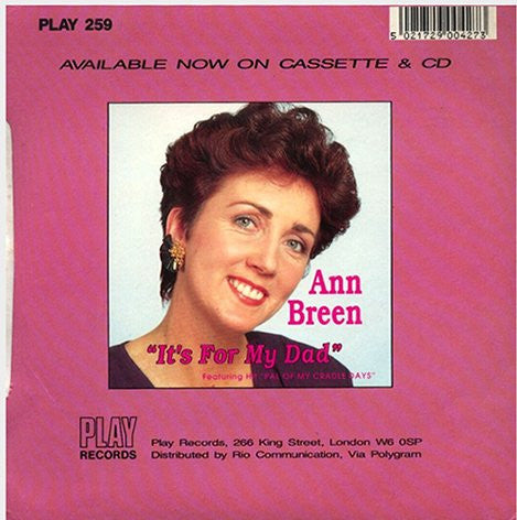 Ann Breen : Pal Of My Cradle Days (7", Single)