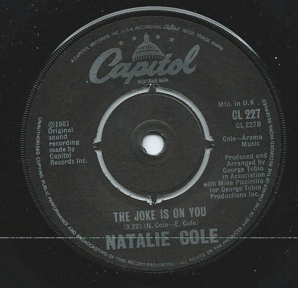 Natalie Cole : Nothin' But A Fool (7")