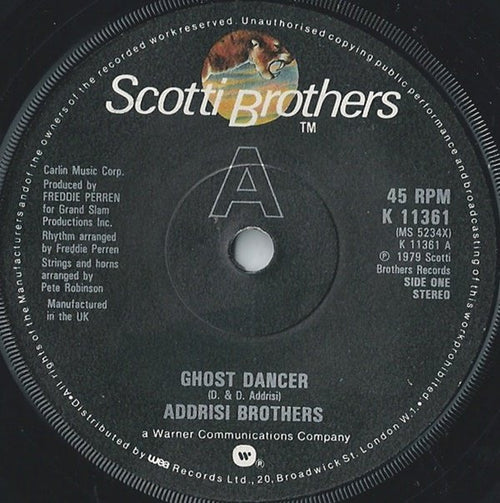 Addrisi Brothers : Ghost Dancer (7", Single)