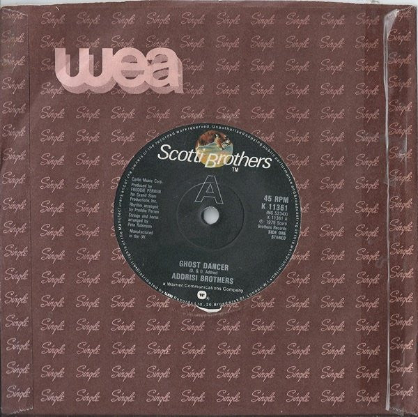 Addrisi Brothers : Ghost Dancer (7", Single)
