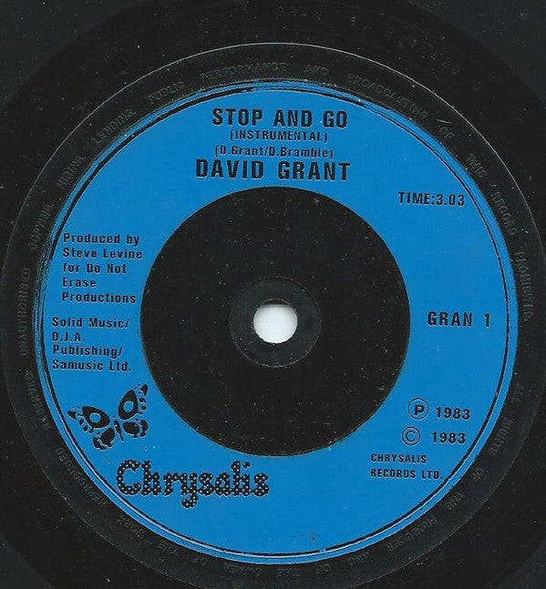 David Grant : Stop And Go (7", Pos)