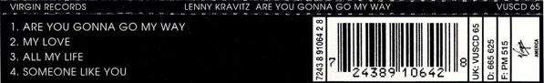 Lenny Kravitz : Are You Gonna Go My Way (CD, Single, CD2)
