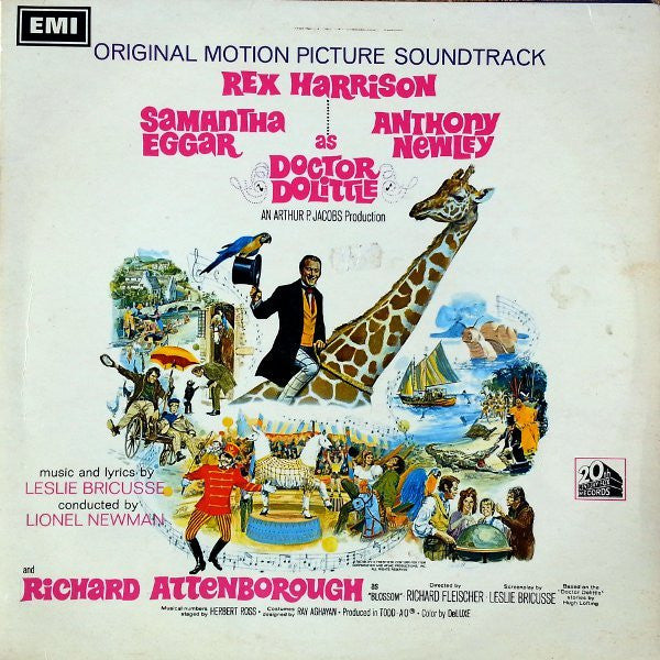 Rex Harrison, Samantha Eggar, Anthony Newley, Richard Attenborough : Doctor Dolittle (Original Motion Picture Soundtrack) (LP)
