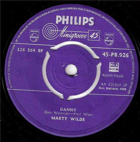 Marty Wilde : A Teenager In Love (7", Single)