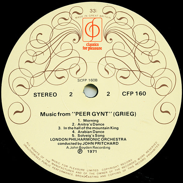 Edvard Grieg - Peter Katin, London Philharmonic Orchestra, John Pritchard : Piano Concerto In A Minor • Peer Gynt Suite (LP, Album)
