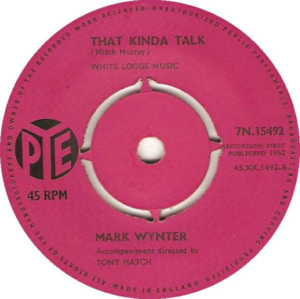 Mark Wynter : Go Away, Little Girl (7", Single, 4 P)