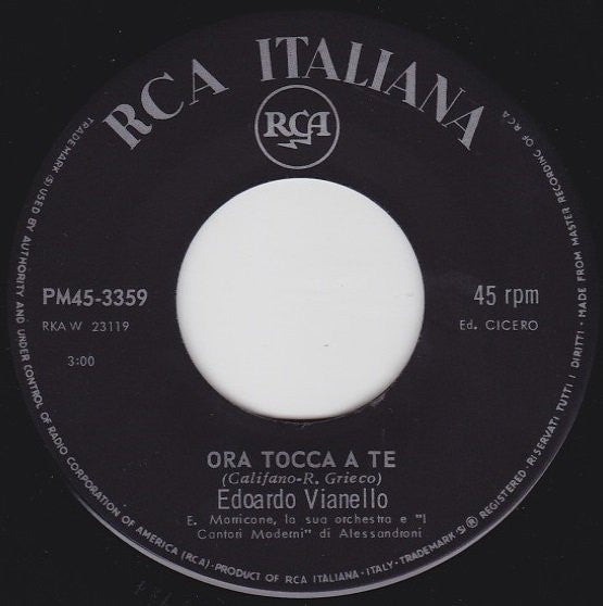 Edoardo Vianello : Carta Vetrata  (7", Mono)