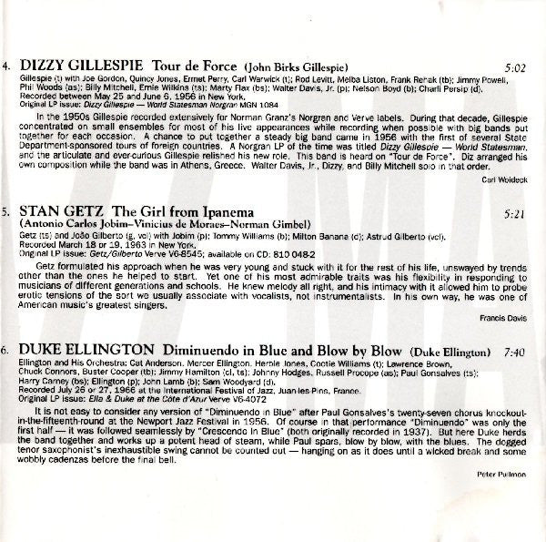 Various : Introducing Verve Jazz Masters (CD, Comp)