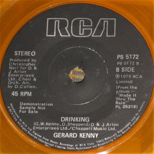 Gerard Kenny : Son Of A Song And Dance Man (7", Single, Promo, Ora)