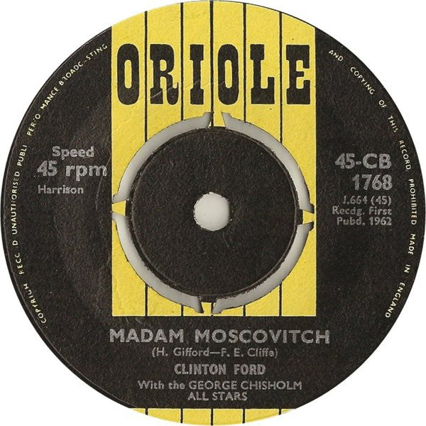Clinton Ford With George Chisholm All Stars : Madam Moscovitch (7", Single)