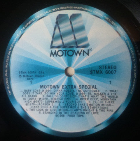 Various : Motown Extra Special (LP, Comp)