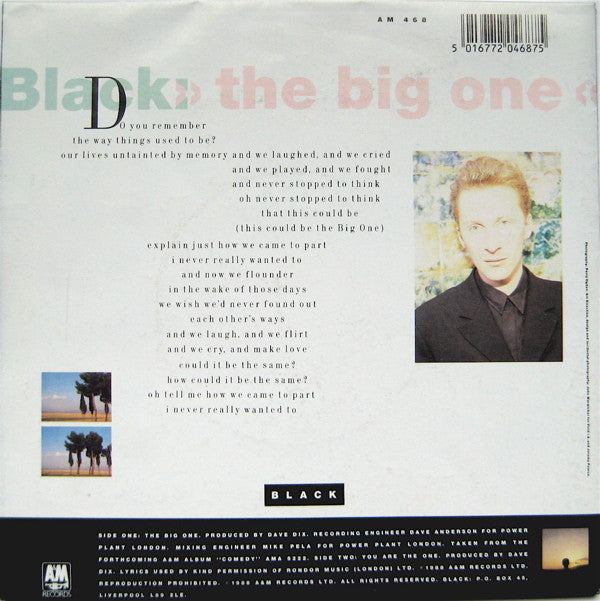 Black (2) : The Big One (7", Single, Ltd, Pos)