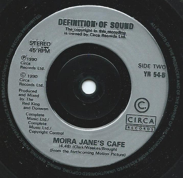 Definition Of Sound : Now Is Tomorrow (7")