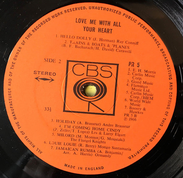 Various : Love Me With All Of Your Heart (LP, Comp)