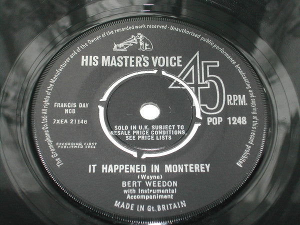 Bert Weedon : It Happened In Monterey (7", 4-P)