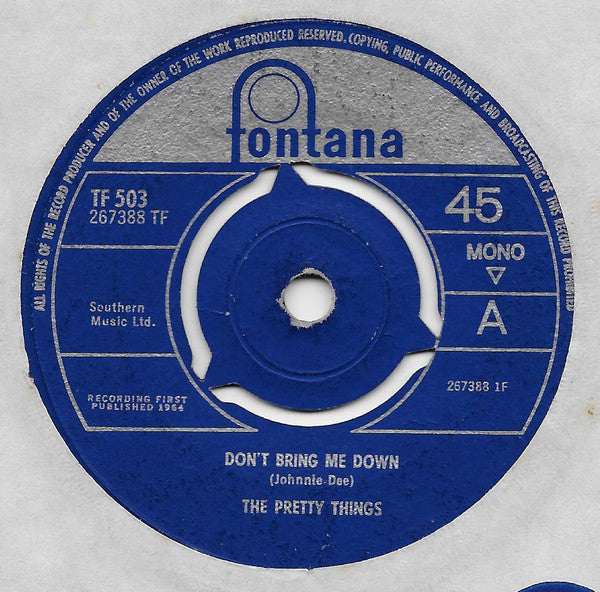 The Pretty Things : Don't Bring Me Down (7", Single, Mono, 3-P)