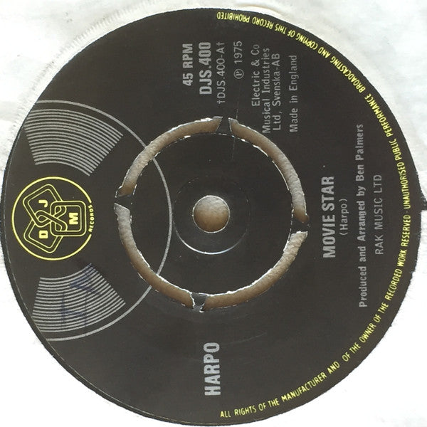 Harpo : Movie Star (7", 4-P)